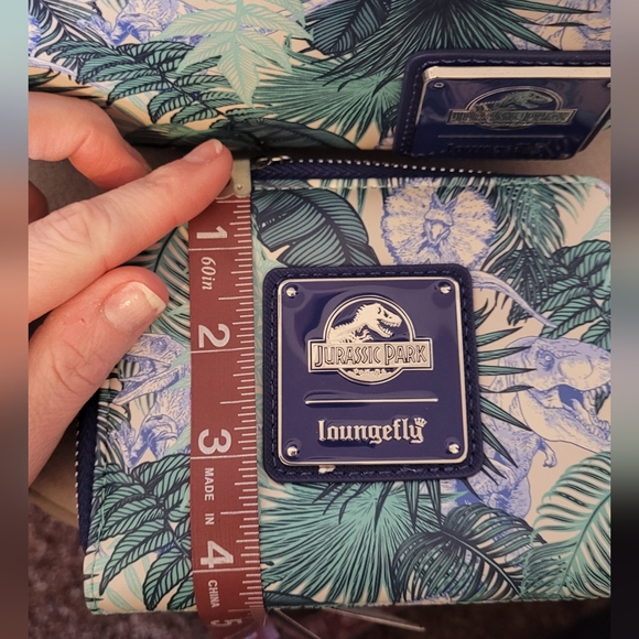 Loungefly Jurassic Park Backpack Purse and Wallet - Picture 14 of 16